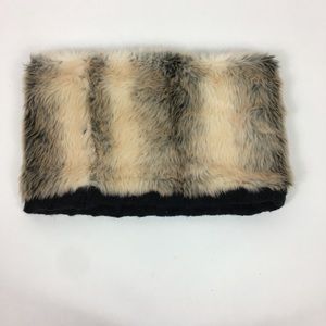 Athleta faux fur and cable knit infinity scarf